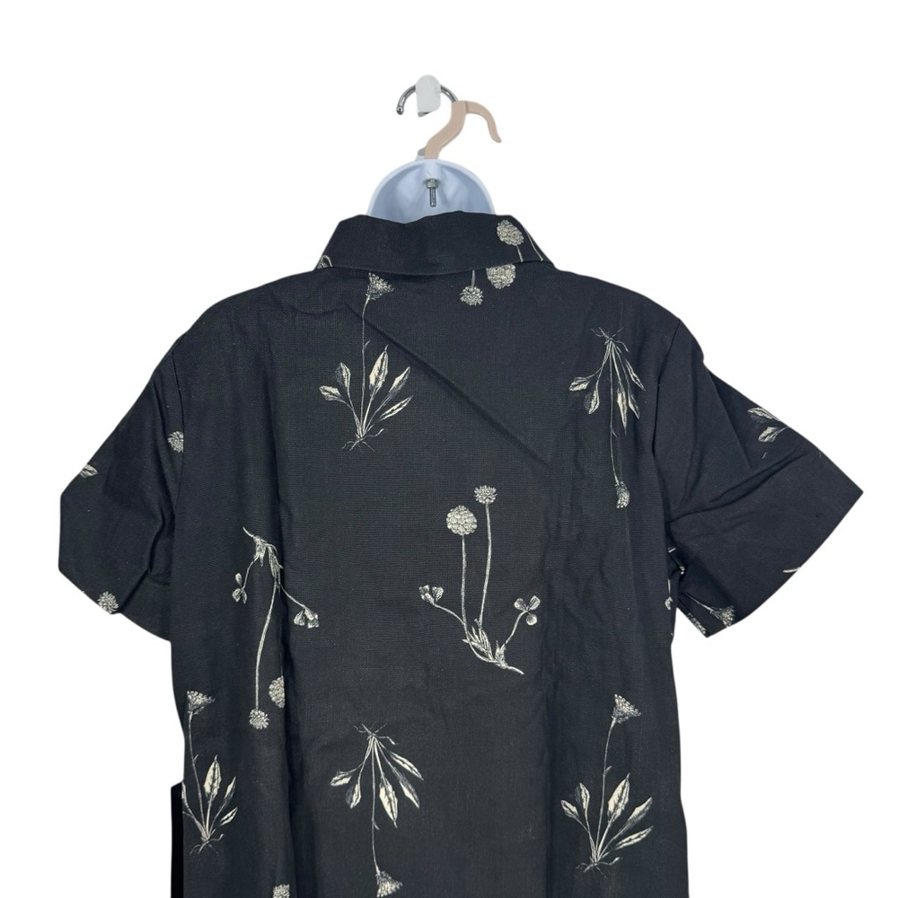Tuckernuck NEW Black Meadow Rue Marley Collared Cotton Mini Dress Size XL - Picture 8 of 11